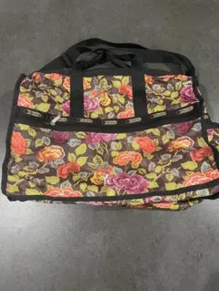 レスポートサック　ボストンバッグ　和柄　牡丹　お花柄　旅行バッグ