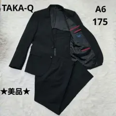 【TAKA:Q】タカキュー スーツ セットアップ SLIM FITブラックA6