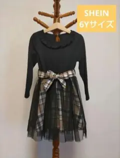SHEIN 6Y チェック柄ドレス