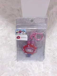 ミャクミャク サンリオ マイメロディ ぷっくり立体キーホルダー