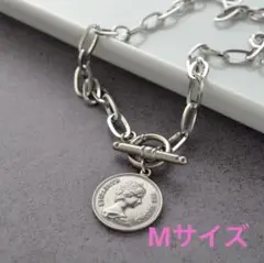 R-days代官山 ステンレス オーバル チェーン ＆ コイン ネックレス