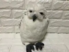 ハリーポッター ヘドウィグ パペット 白フクロウ 首可動 ぬいぐるみ