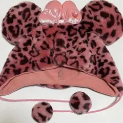 ミニー ファンキャップ ギャル ディズニー ピンク ヒョウ柄