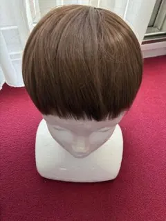 前髪ウィッグ明るい栗色