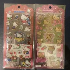 サンリオ　ドロップジェリーシール　日焼けキティ　ハローキティ　2種