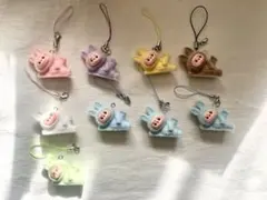 ラブブ　ストラップ　キーホルダー　8個セット　新品