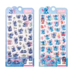 スティッチ ディズニー 3D 立体 ドロップシール 2枚セット