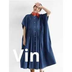 Vin半袖 ロングワンピース 38 定価24000円 ヤマダヤ スコット