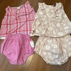 SKAPE ベビー服 3点セット　セットアップ　ブルマ