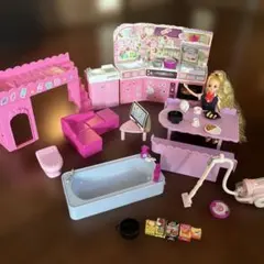 リカちゃん 多機能ドールハウスセット　人形付き