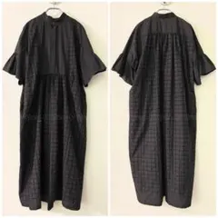 バ*ン様 mint designs ピーコート レース生地混 ブラック　美品 mint designs ピーコート レース生地混 ブラック 美品 mint