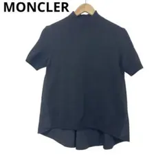 モンクレール　MONCLER ブラック 切替　ニットセーター レディース　XS