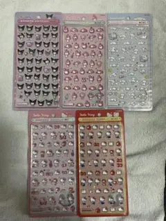 サンリオボンボンドロップシールミニ5点セット〈正規品〉