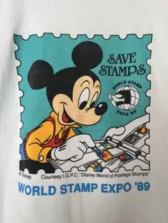 ディズニーランドホテル ミッキー Tシャツ Lサイズ 90s USA製 古着 