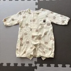 60~70 くま　ベビー服　カバーオール