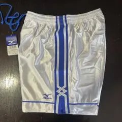 Mizuno シルバー/ブルー ハーフパンツ XO