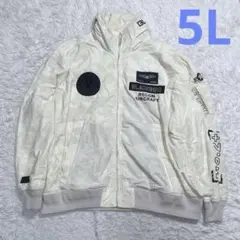 アヴィレックス　ブラックバード スタンドジップ ジャケット　ホワイト　5L