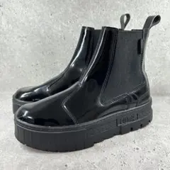 PUMA サイドゴアブーツ エナメル メイズ チェルシー ジェリー 厚底 24