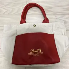 Lindt トートバッグ 赤 アイボリーのサムネイル