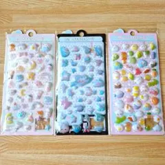 ボンボンドロップシール風 3枚セット まとめ ぷっくり3D 立体シール