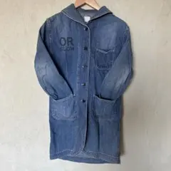 orSlowオアスロウ ショールカラーデニムショップコート【インディゴ】のサムネイル