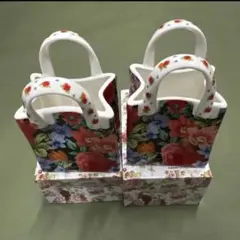 ROYAL ARDEN バッグ型 小物入れ 陶器製 2個セット
