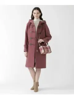 ブルーレーベルクレストブリッジ 新品ピンク プライムメルトンダッフルコート 38