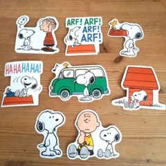 スヌーピー 大きなステッカー シール BIG 8枚 ①