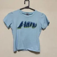 LAGUA GEM Hazyロゴ ミニTシャツ ライトブルーのサムネイル