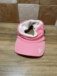 adidas ピンク ニットバイザー フリーサイズ