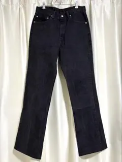 【極上色残り】90s Levis 517 U.S.A.製 ブラックデニム W34