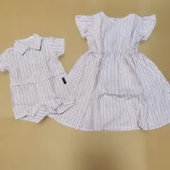 apres les cours　セット ワンピース110cm＆ロンパース70cm