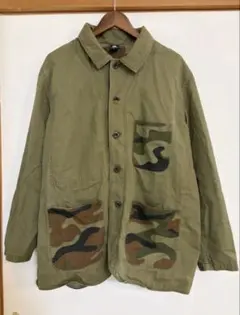 Quiksilver ミリタリージャケット カモフラ柄 Lのサムネイル