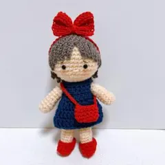 【ハンドメイド】あみぐるみ 女の子　着せ替え　リボンのサムネイル