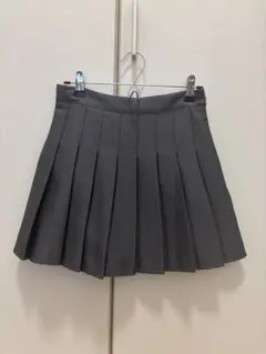高速ターミナル　プリーツミニスカート　グレー　Sサイズ　レディース