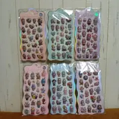 ラブブBONBON DROP シール 6シートセットおまけシールおしりプニプニ