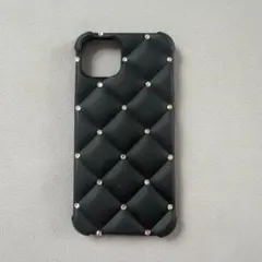 【 shein 】iPhone用ケース キルティング風 ラインストーン付