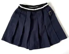 COMME CA ISM プリーツスカート キュロット 130A ネイビー