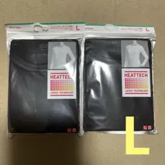 ユニクロ　ヒートテック　クルーネックT L ブラック