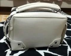 ホワイト合成皮革 2wayバック