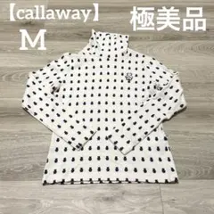 【極美品✨】callaway レディース　ゴルフウェア　タートルネック　ホワイト