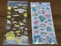 ウォーターインシール クリアキャンディシール シナモロール ポムポムプリン