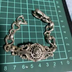 spear colle スピアコレ スカル チェーンブレスレット シルバー925 spear colle スピアコレ スカル チェーンブレスレット silver925