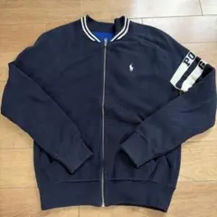 極美品】ポロラルフローレン スウェットスタジャン M 【グリーン 