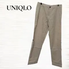 UNIQLO/テーパードパンツ/Ｍ/リネン/コットン/通気性/ベージュ/春夏