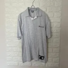 Champion チャンピオン グレー 半袖ポロシャツ サイズL トップス 美品