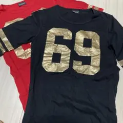 CHUBBYGANG ナンバー69 Tシャツ 2枚セット160cmのサムネイル