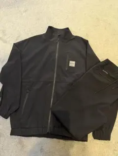 DUFFER ブラック ナイロンセットアップ XL