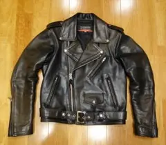 RED MOON モンザ型 パテッド レザー ライダースジャケット 38 RED MOON モンザ型 パテッド レザー ライダースジャケット 38