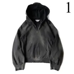 ancellm light loop zip hoodie ブラック 2 LIGHT LOOP ZIP HOODIE(BLACK) – ANCELLM